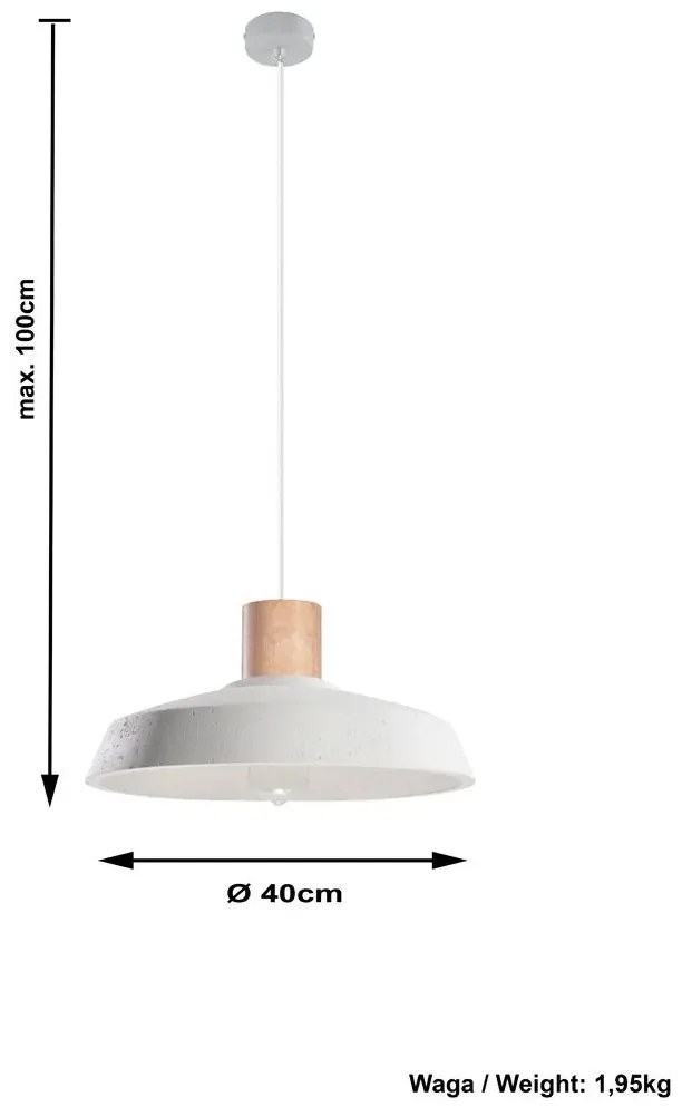 Industrialna lampa wisząca 3X E833 R0-C24