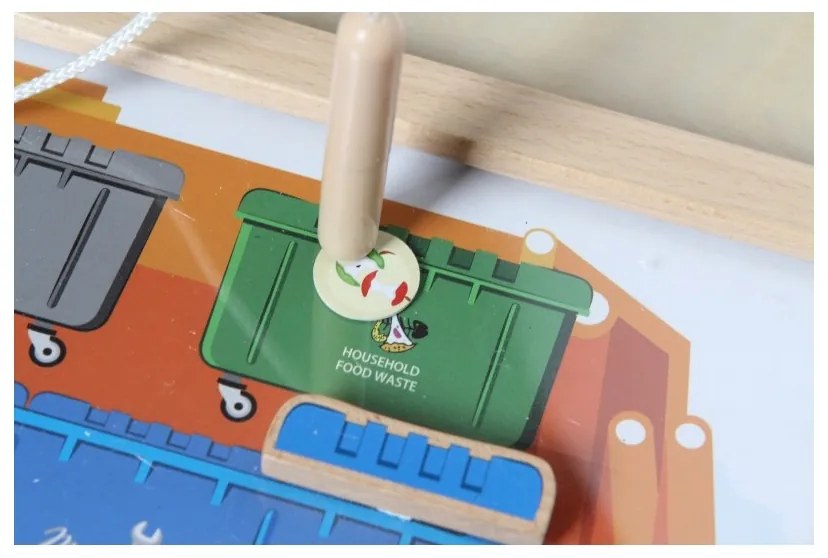 Masterkidz tablica edukacyjna segregacja odpadów montessori
