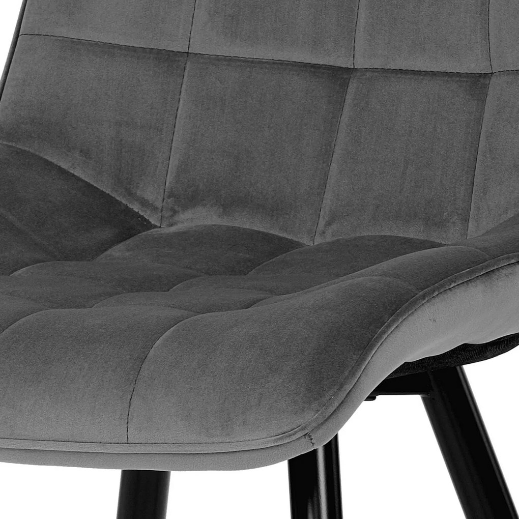 Zestaw krzeseł do jadalni CT-384 GREY4, 4 szt.