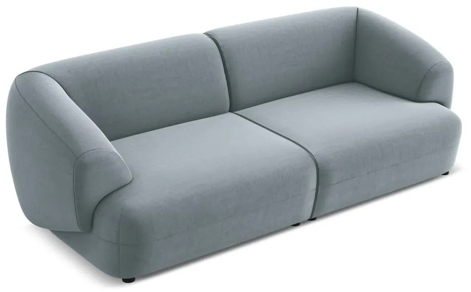 Jasnoniebieska aksamitna sofa 232 cm Moana – Makamii