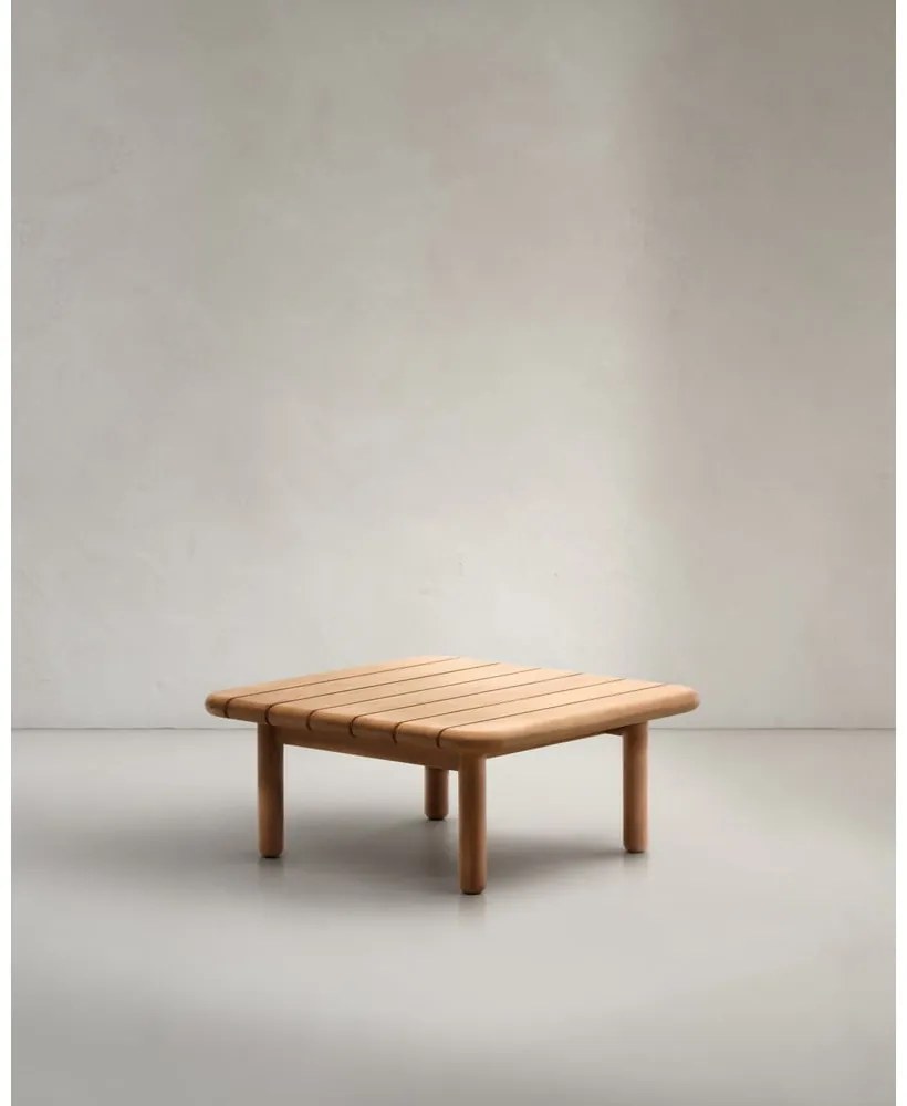Stolik ogrodowy z litego drewna tekowego 70x70 cm Turqueta – Kave Home