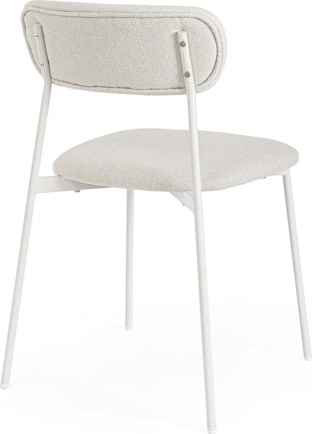 Białe tapicerowane krzesło Inka – Yes Everyday