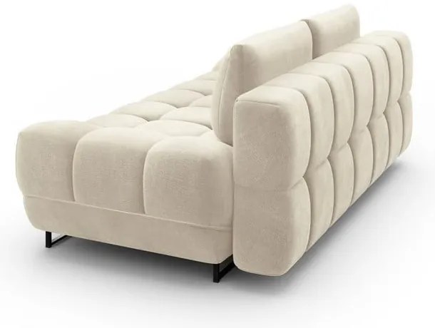 Beżowa 3-osobowa sofa rozkładana z aksamitnym obiciem Windsor &amp; Co Sofas Cirrus