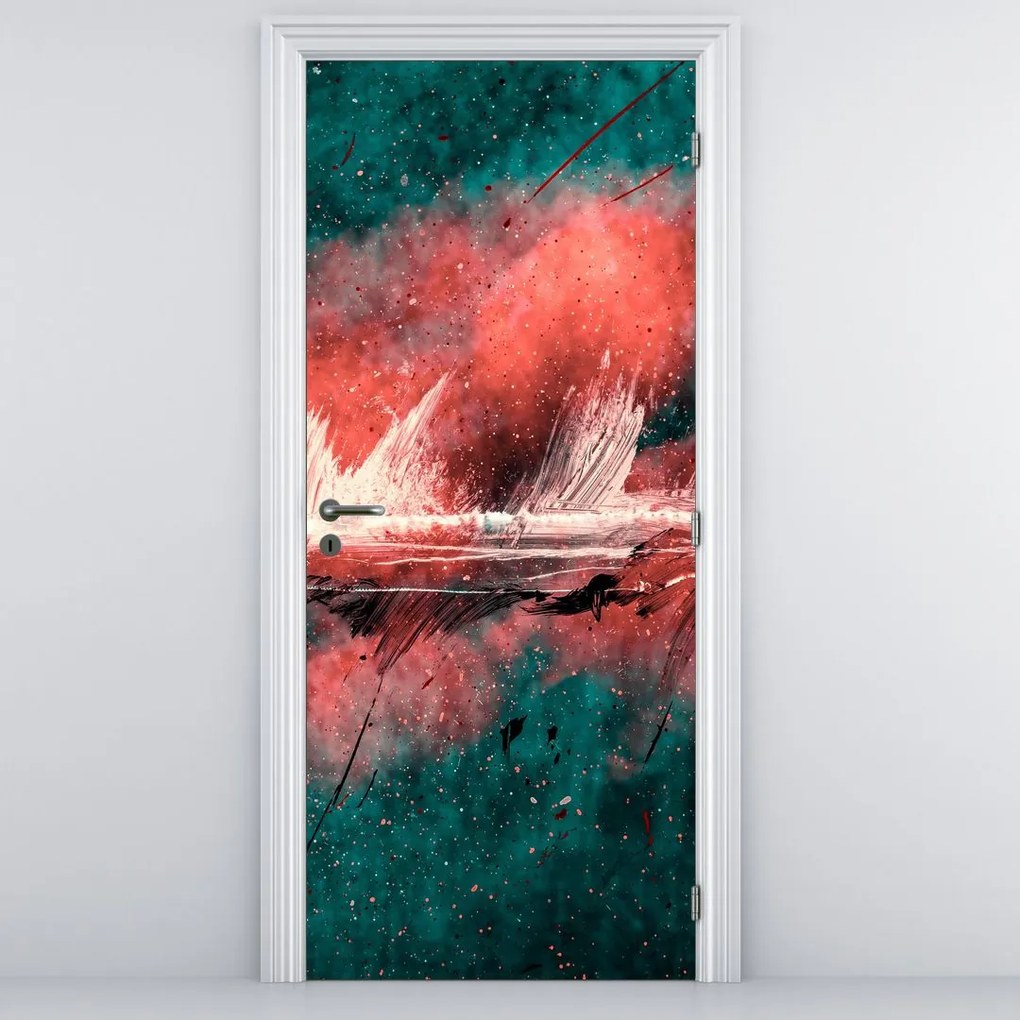 Fototapeta na drzwi - Wybuch w nafcie (95x205cm)
