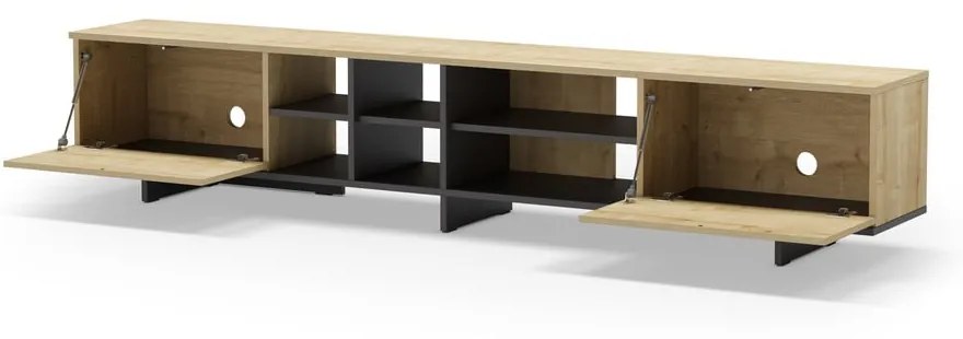 Szafka pod TV w dekorze dębu 230x44 cm Cequoia – Marckeric