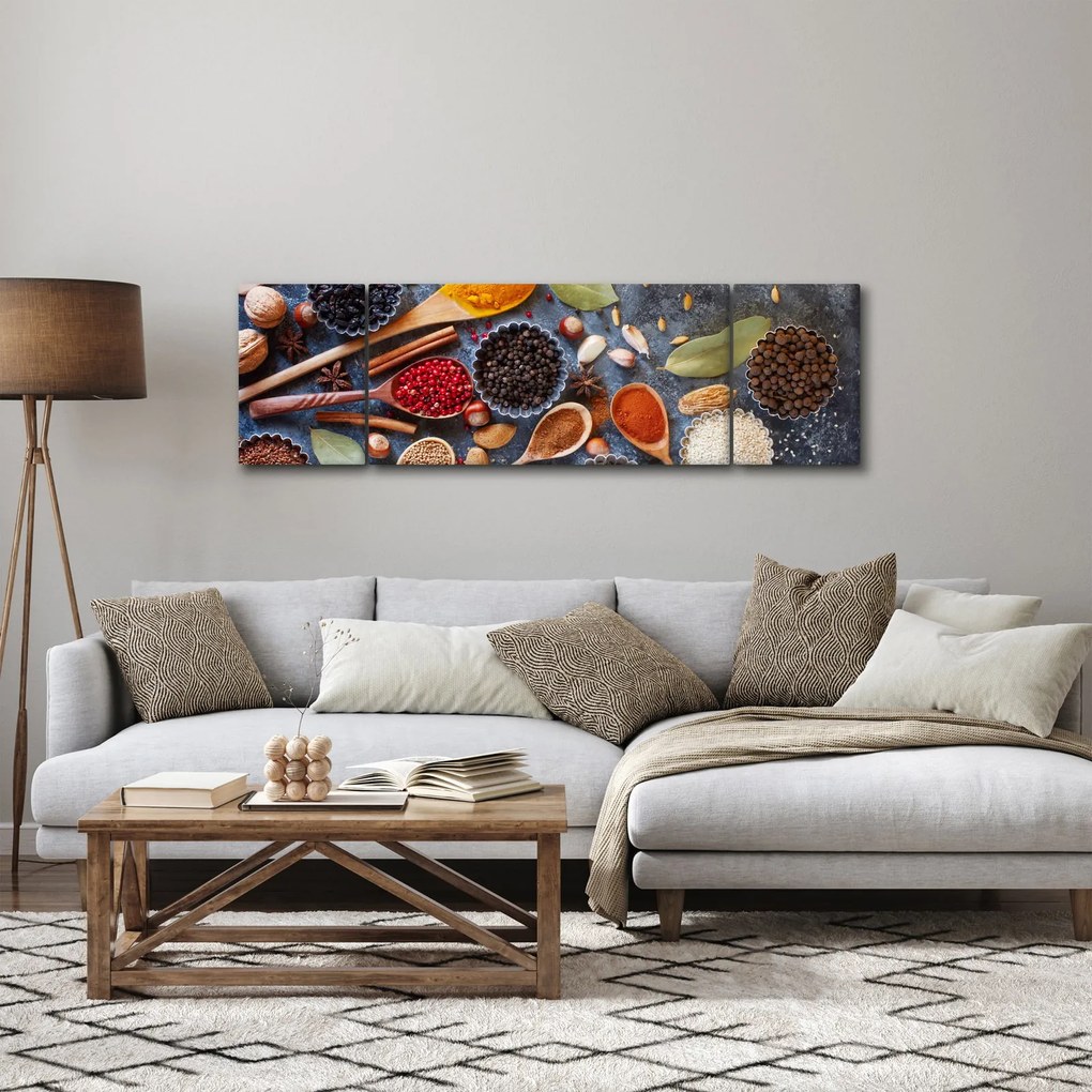 Obraz - Przyprawy (170x50 cm)