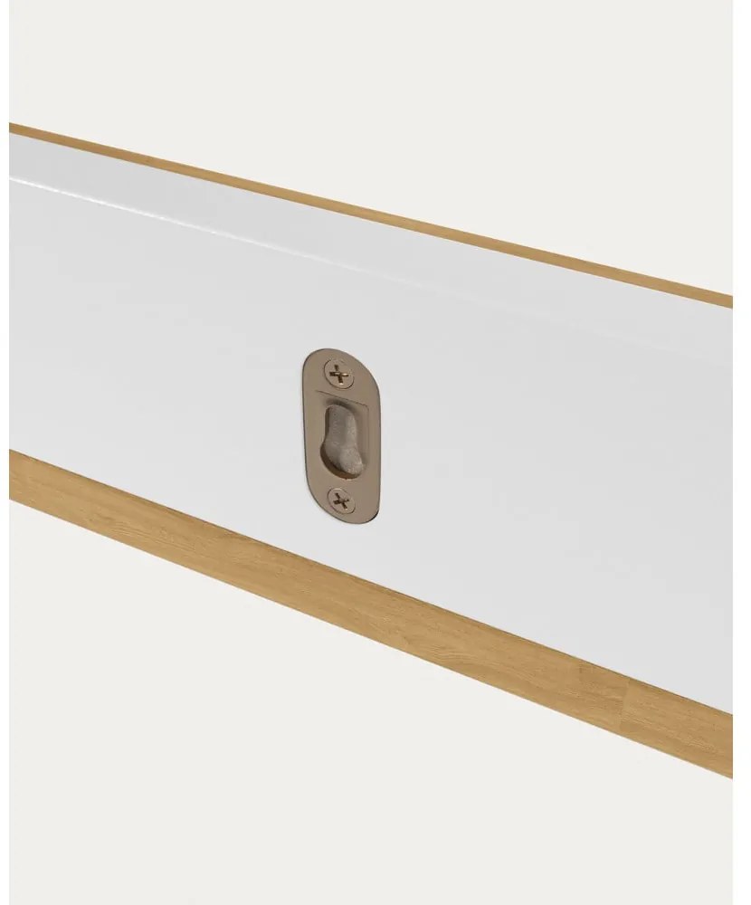 Biało-naturalna półka w dekorze dębu 120 cm Abilen – Kave Home