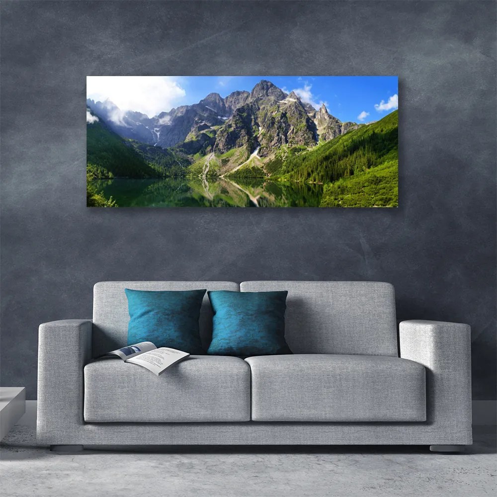 Obraz canvas Majestat Tatr: Morskie Oko