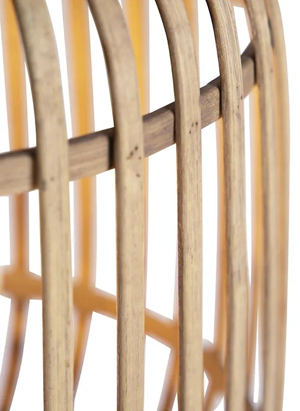 Rustykalna rattanowa lampa wisząca 3-światłowa - Manila