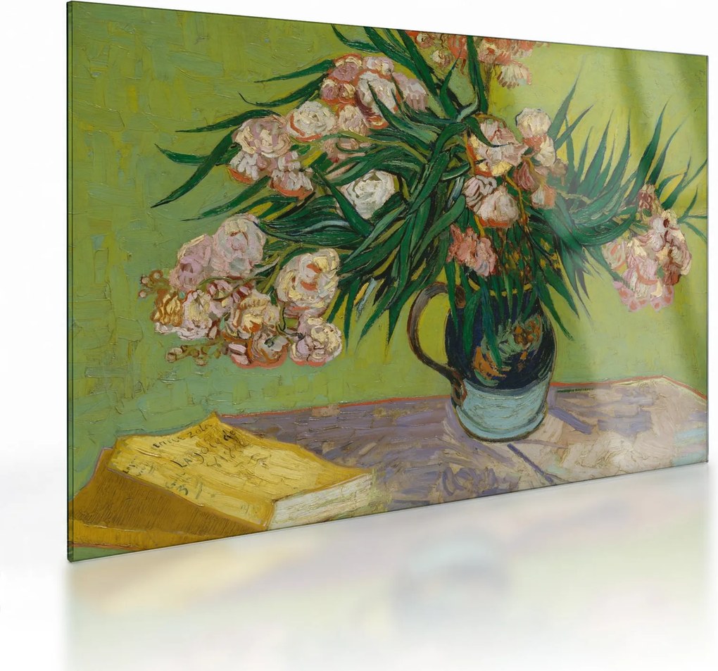 Obraz na szkle - Vincent van Gogh, Oleanders, reprodukcje (70x50 cm)