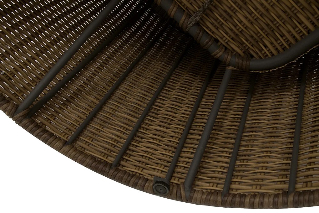 Rattanowy zestaw modułowy BORNEO LUXURY dla 8 osób (brązowy)
