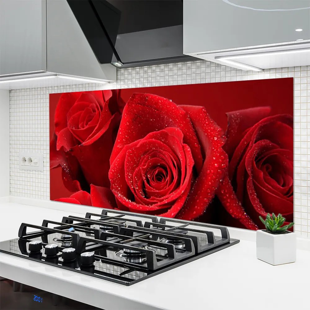 Panel Kuchenny Aksamitne Płatki Róż