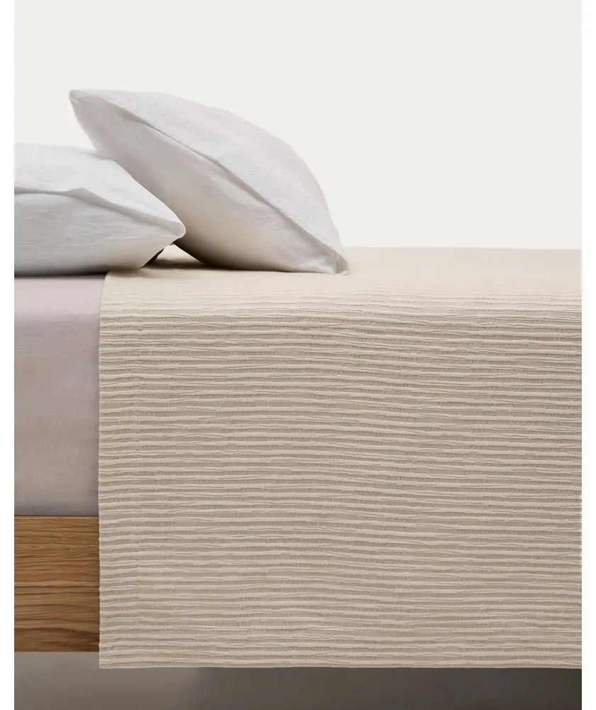 Beżowa żakardowa narzuta pikowana 240x260 cm Vindi – Kave Home