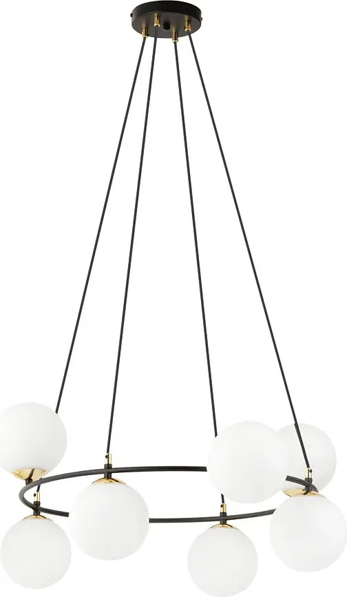 Nowoczesna lampa wisząca z mlecznymi kloszami - D110 D0-D86