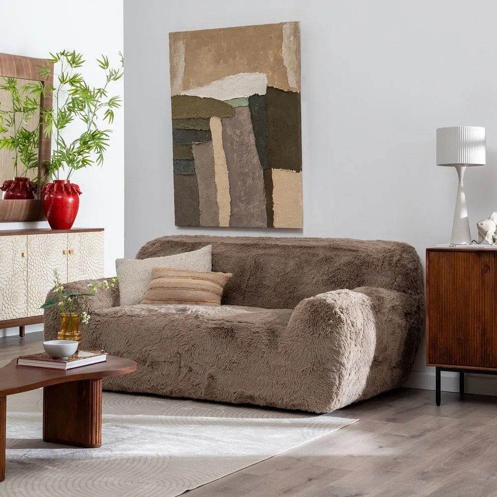 Brązowa sofa 185 cm Teddy – Ixia