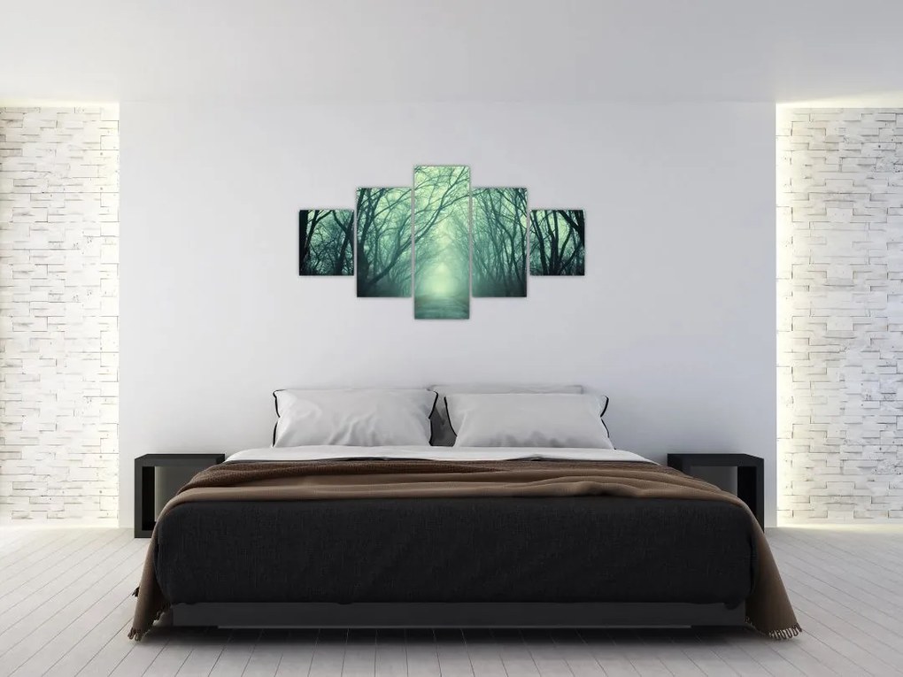 Obraz - Droga z aleją drzew (125x70 cm)