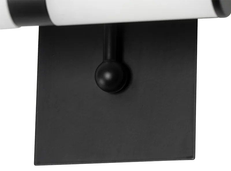 Klasyczna lampa ścienna do łazienki czarna IP44 2-światła - Bath Arc klasyczny/Antyczny Oswietlenie wewnetrzne