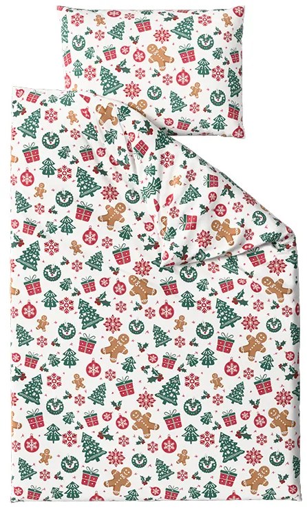 PrzytulneMieszkanie.pl PrzytulneMieszkanie.pl Bawełniana pościel MERRY MOOD biała Rozmiar pościeli: 70 x 90 cm | 140 x 200 cm