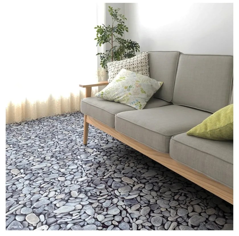 Naklejka na podłogę Ambiance Slab Stickers Pebble, 40x40 cm