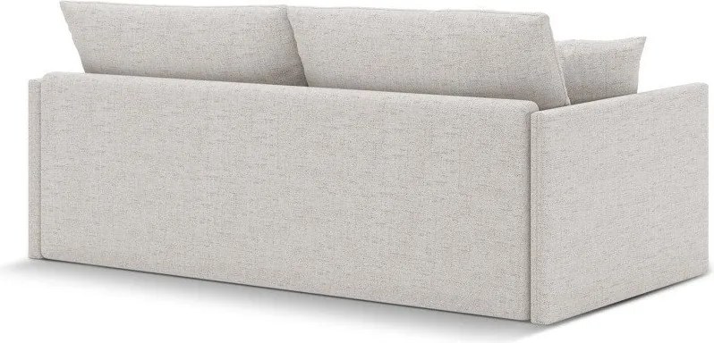 Beżowa rozkładana sofa z tkaniny szenilowej 209 cm Shannon – Cosmopolitan Design