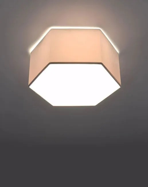 Biały plafon geometryczny 13,5 cm - S748-Almos