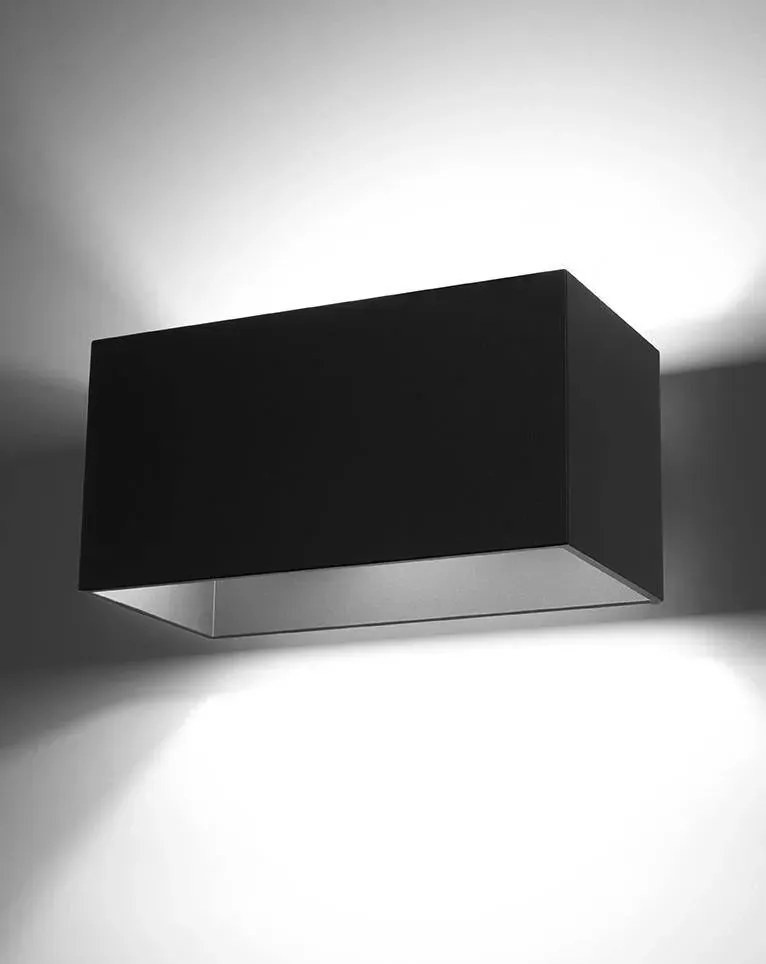 Kinkiet QUAD MAXI czarny SOLLUX  LIGHTING