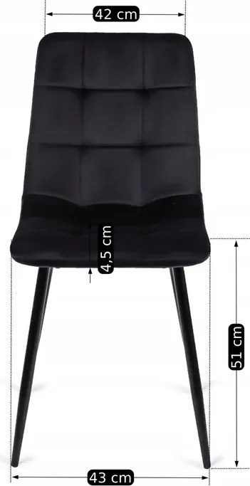 Zestaw Stół Okrągły LAUREN 90 cm Dąb Rustykalny/Czarny i 4 Krzesła PERU Czarne