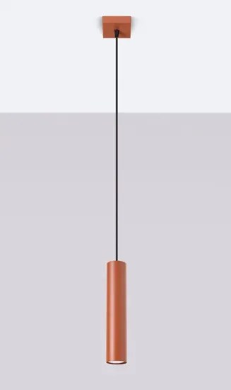 Czerwona pojedyńcza lampa sufitowa - M057-Maik