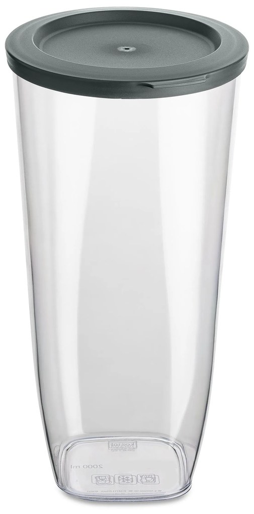 Pojemnik plastikowy na żywność sypką CONNECT, hermetyczny, 2000 ml, KOZIOL