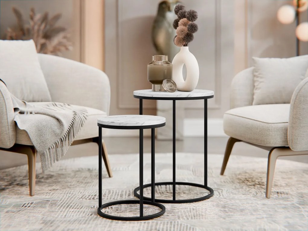 Zestaw 2 stolików kawowych Zunir