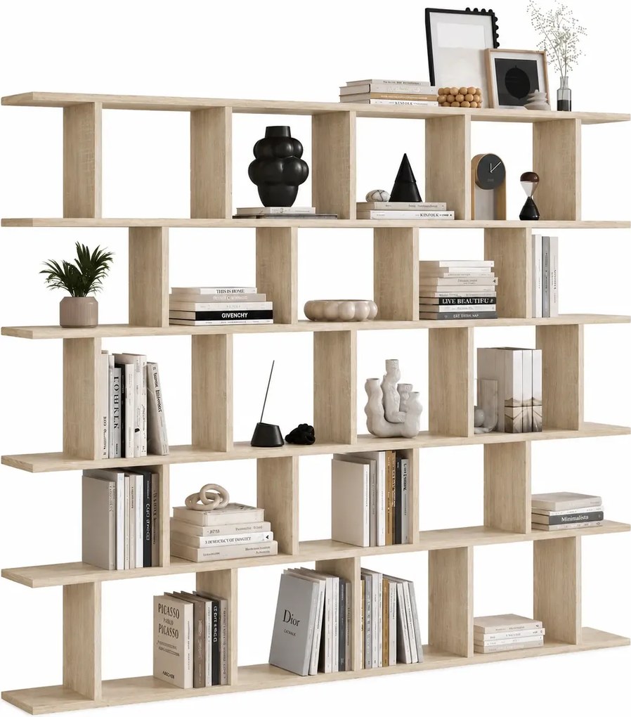 Regał biblioteczka do salonu nowoczesnego dąb sonoma K8-G50