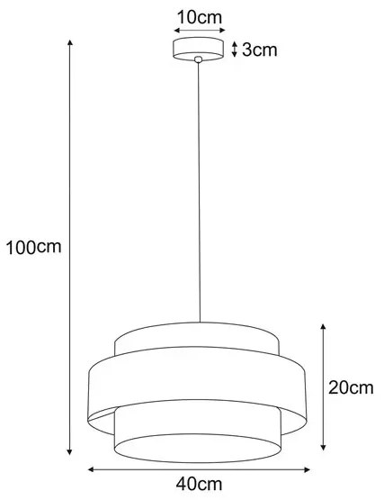 Lampa wisząca nad stół w stylu boho - A525 W5-M22