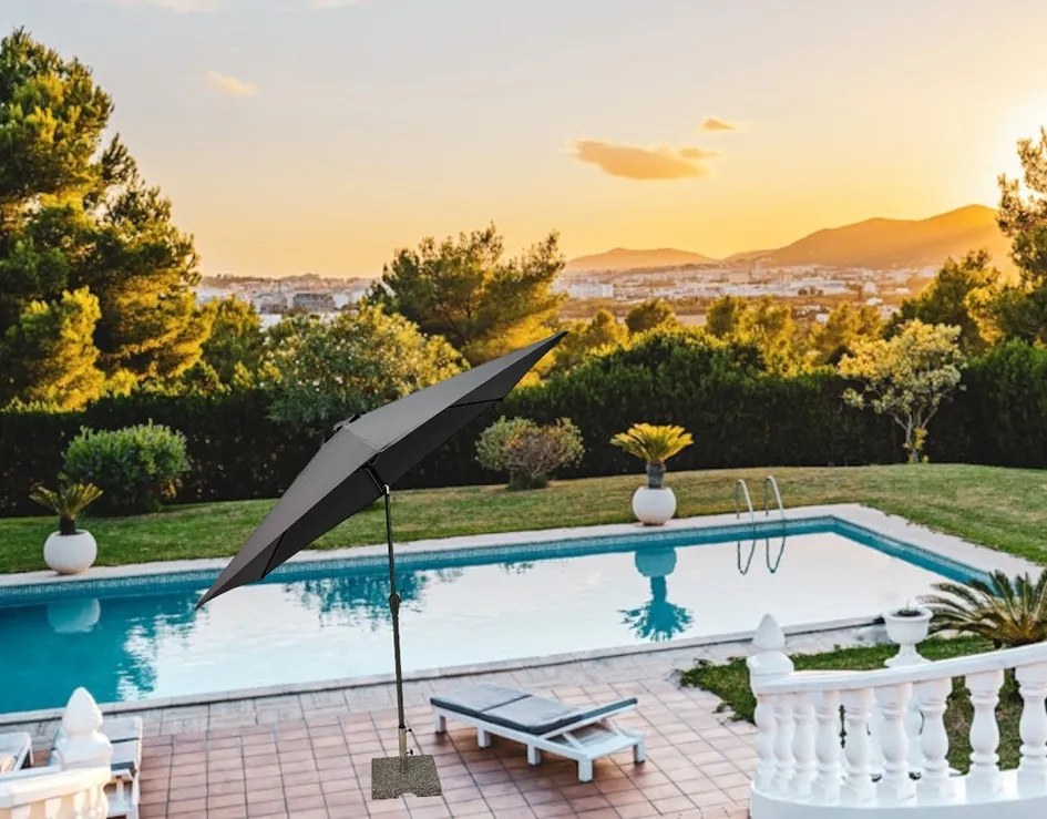 Doppler CITY parasol ogrodowy 300 cm antracyt