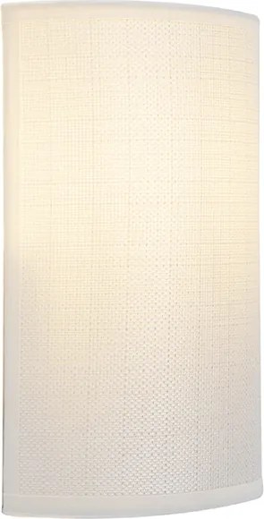 Nowoczesna lampa ścienna biała - Simple Drum Jute