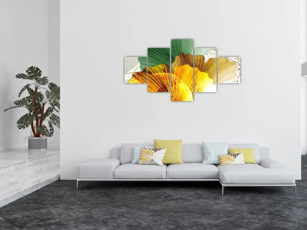 Obraz - Liście (125x70 cm)