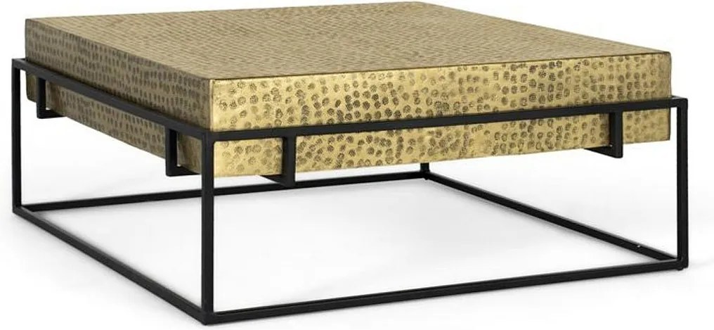 Podstawa stołu carrée ze strukturą w kolorze fer doré