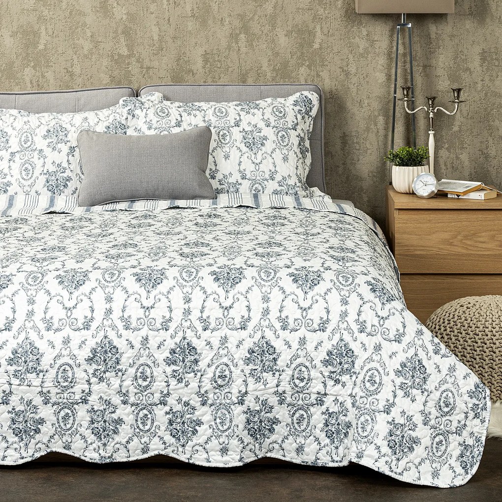 4Home Narzuta na łóżko Blue Patrones