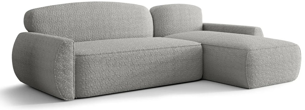 Jasnoszary narożnik rozkładany z pojemnikiem W7-H62