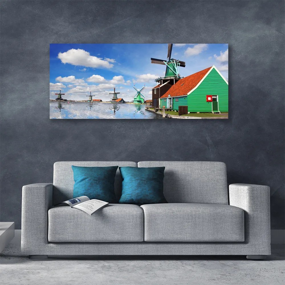 Obraz drukowany na płótnie Nowoczesna Bryła Budynku