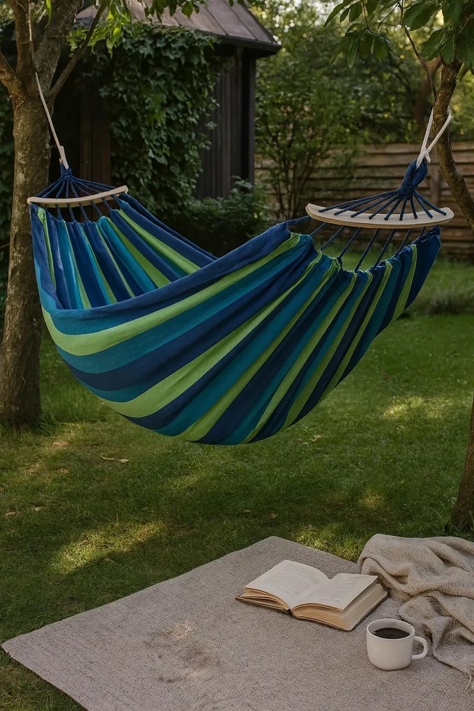 Ogrodowy paski hamak w kolorowe B1-K58