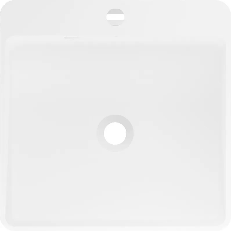 Mexen Neva umywalka wolnostojąca z konglomeratu 45 x 45 cm, biała mat - 26614500