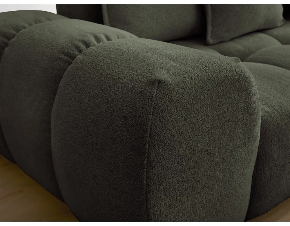 Zielona sofa z tkaniny szenilowej 278 cm Everest – Bobochic Paris
