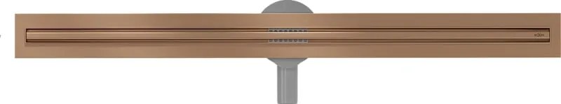 Mexen Flat 360° Slim odpływ liniowy obrotowy 90 cm, miedź szczotkowana - 1C41090