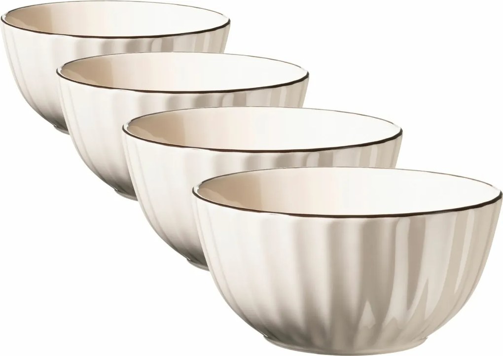 Mäser Zestaw miseczek 4 szt. OSITA – 12 cm,kremowy, 12 cm