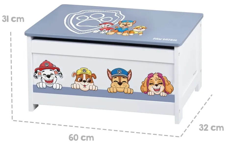 Pojemnik dziecięcy 60x32x30 cm Paw Patrol – Roba