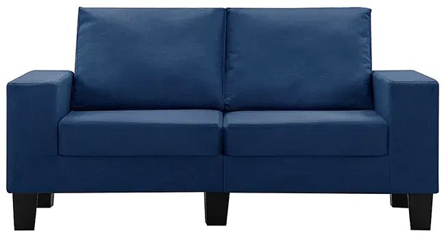 2-osobowa sofa niebieska z podłokietnikami - Lurra 2Q