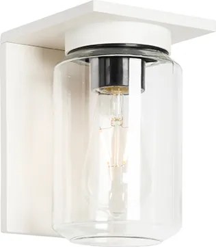 Nowoczesna lampa ścienna biała IP54 - Marshall