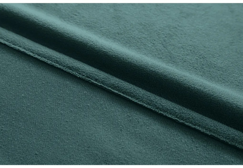 Zasłona zaciemniająca VELVET 140x250 cm, turkusowa Zawieszanie: Metalowe pierścienie
