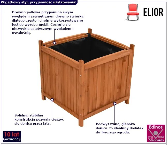 Zestaw dwóch donic ogrodowych E6-N80