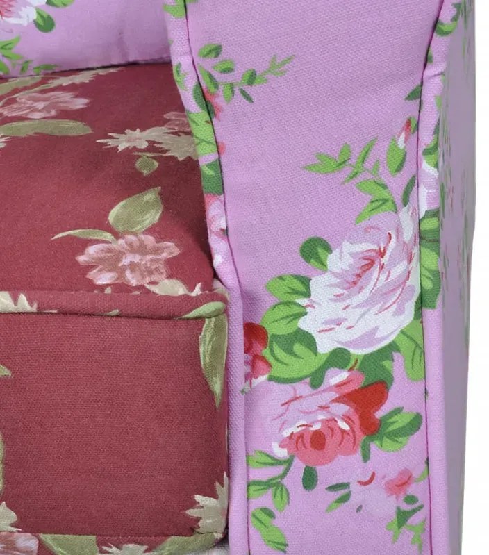 Patchworkowy fotel uszak H4-W61